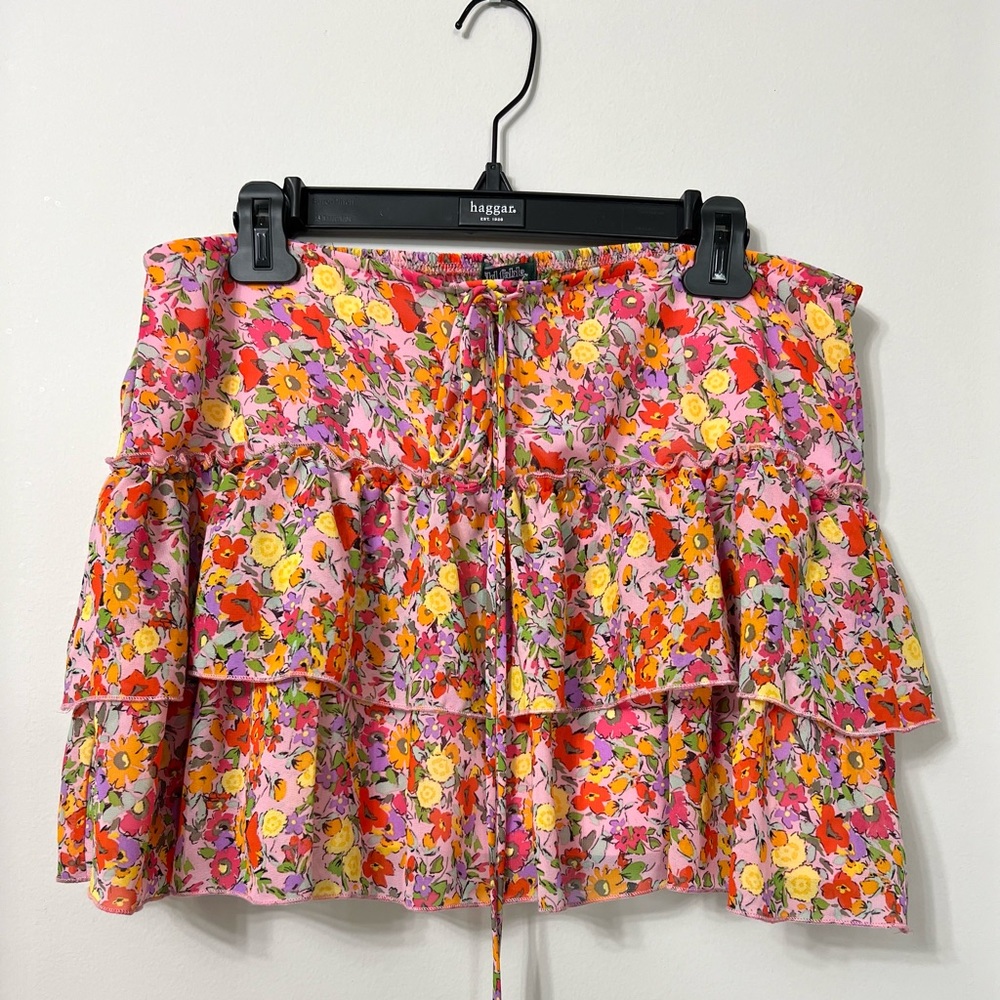 Wild Fable high waisted floral mini skirt